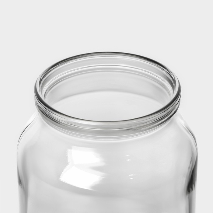 Набор стеклянных банок с крышкой Доляна, СКО-82 мм, 1 л, 12 штук - фото 6 - id-p226499261