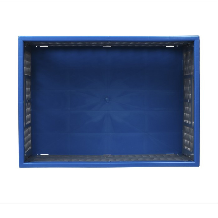 Ящик складной, пластиковый, 47 × 34 × 23 см, на 30 кг, сине-серый - фото 4 - id-p226499285
