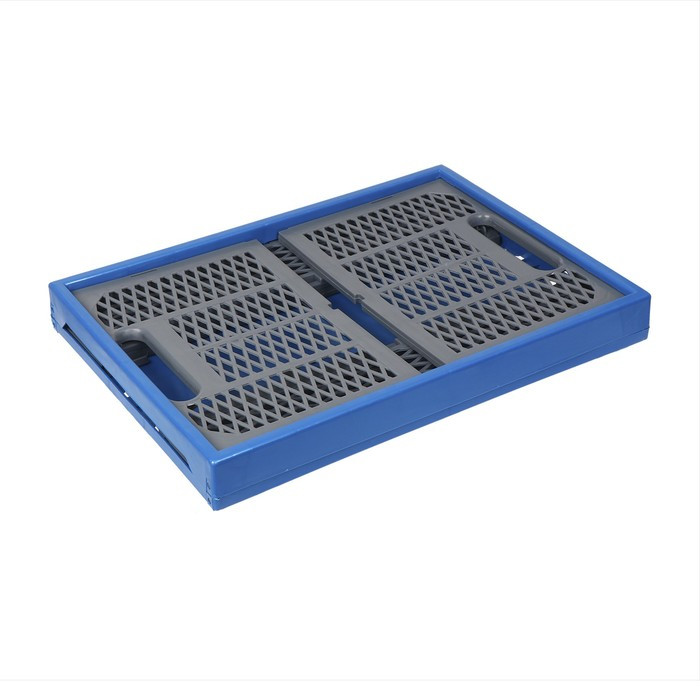 Ящик складной, пластиковый, 47 × 34 × 23 см, на 30 кг, сине-серый - фото 5 - id-p226499285