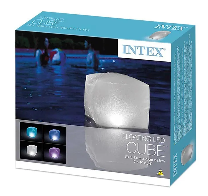 Плавающая подсветка для бассейна Intex Куб 23x23x22 см (28694) - фото 5 - id-p226499315