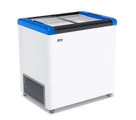 Морозильный ларь Frostor (Фростор) GELLAR FG 250 C с прямым стеклом синий (-18…-22C, 240 л, 800х600х840 мм)