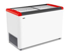 Морозильный ларь Frostor (Фростор) GELLAR FG 400 C с прямым стеклом красный (380 л)