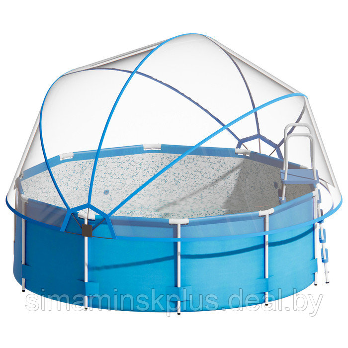 Купол-тент для бассейна d=360 см, цвет синий - фото 1 - id-p226499369