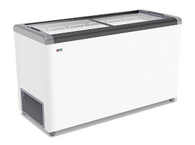 Морозильный ларь Frostor (Фростор) GELLAR FG 500 C с прямым стеклом серый (450 л)