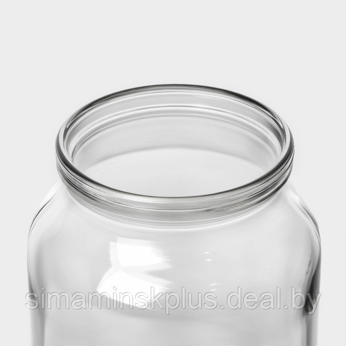 Набор стеклянных банок с крышкой Доляна, СКО-82 мм, 1 л, 12 штук - фото 6 - id-p226499396