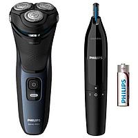 Электробритва Philips S3134/57 Series 3000 + триммер для носа