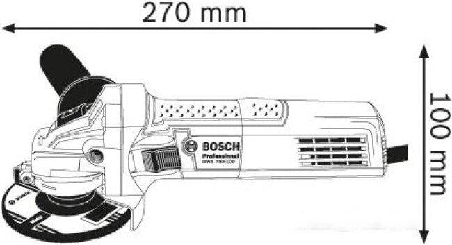 Угловая шлифмашина Bosch GWS 750 S Professional 0601394121 - фото 2 - id-p196709739