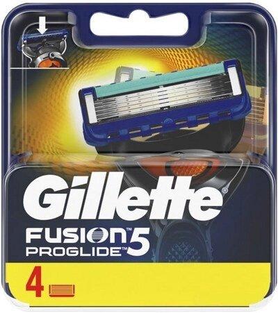Сменные кассеты для бритья Gillette Fusion5 Proglide (4 шт) - фото 1 - id-p194256982