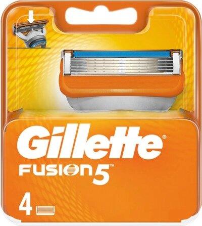 Сменные кассеты для бритья Gillette Fusion5 (4 шт) - фото 1 - id-p194256978
