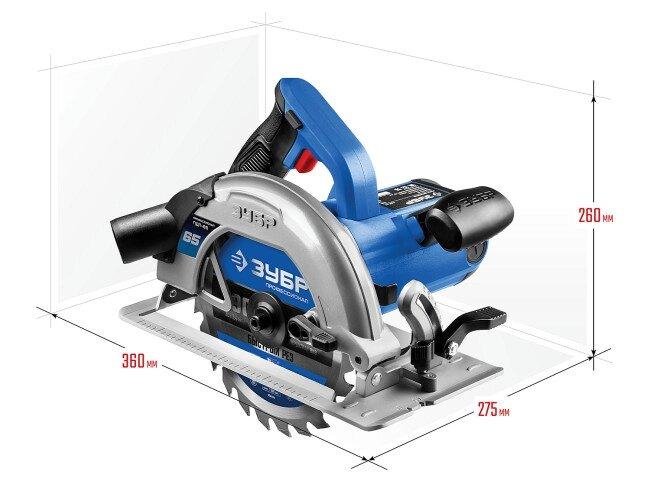 Дисковая (циркулярная) пила Зубр Профессионал ПДП-65 - фото 7 - id-p215282366