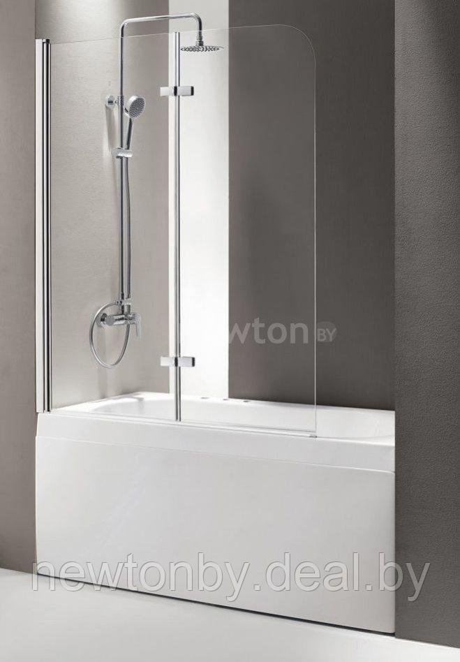 Стеклянная шторка для ванны Cezares ECO-O-V-21-120/140-C-Cr - фото 1 - id-p226500383