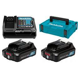 Аккумуляторы и зарядные устройства MAKITA BL 1021 B (2*2.0 Ah, DC 10 SB, MAKPAC-1)