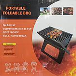 Мангал гриль складной Portable Foldable BBQ 48 х 27.5 см, фото 8