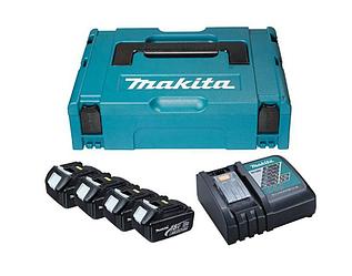 Аккумуляторы и зарядные устройства MAKITA BL 1850 B (4*5.0 Ah, DC 18 RD, MAKPAC-2)