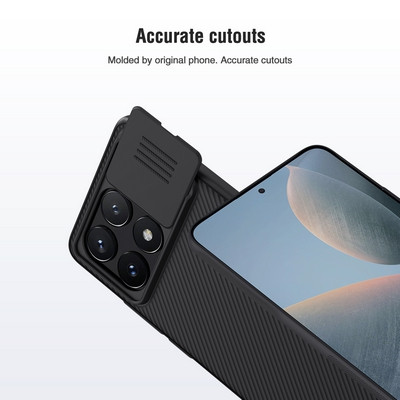 Чехол-накладка Nillkin CamShield Черная для Xiaomi Poco X6 Pro 5G - фото 4 - id-p226505736