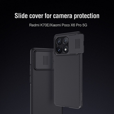 Чехол-накладка Nillkin CamShield Черная для Xiaomi Poco X6 Pro 5G - фото 6 - id-p226505736