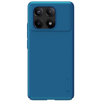 Пластиковый чехол Nillkin Super Frosted Shield Синий для Xiaomi Poco X6 Pro 5G - фото 1 - id-p226505751
