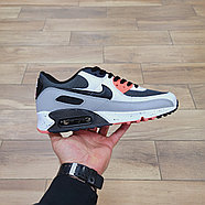 Кроссовки Nike Air Max 90 Leather GS White Turf Orange Speckled, фото 2