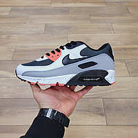 Кроссовки Nike Air Max 90 Leather GS White Turf Orange Speckled 44