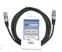 INVOTONE ACM1106 BK - микрофонный кабель, XLR(папа) XLR(мама), длина 6 м (черный)