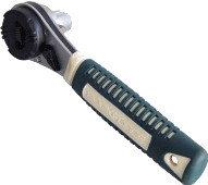 Ключ торцевой трещоточный многофунциональный с прорезиненной рукояткой 6-24мм ROCKFORCE RF-802334U, фото 2