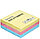 Бумага для заметок с липким краем Buro 76*76 мм, 1 блок*300 л., 3 цвета, пастель, фото 2