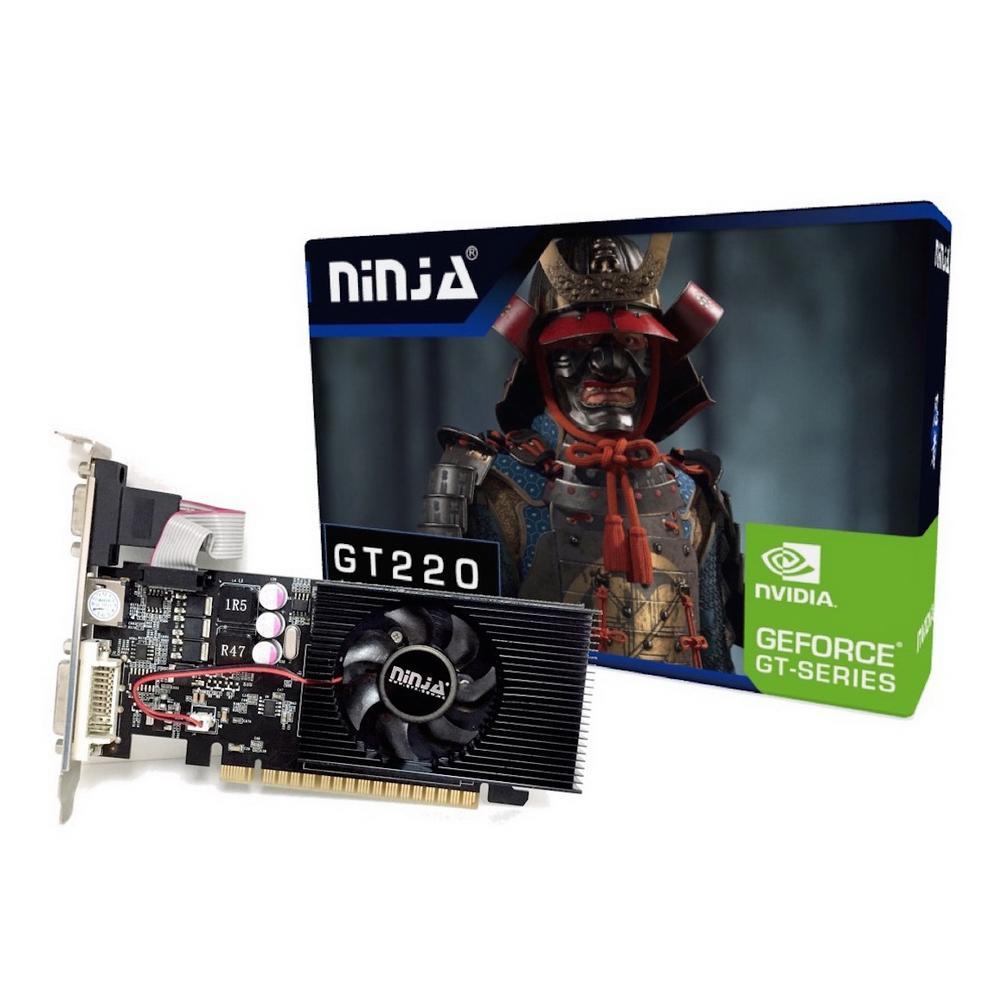 Видеокарта 1Gb PCI-E GDDR3 SINOTEX Ninja NH22NP013F (RTL) D-Sub+DVI+HDMI GeForce GT220 - фото 1 - id-p226515264