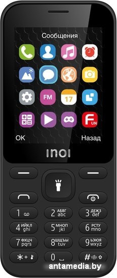 Мобильный телефон Inoi 241 (черный) - фото 2 - id-p226515518