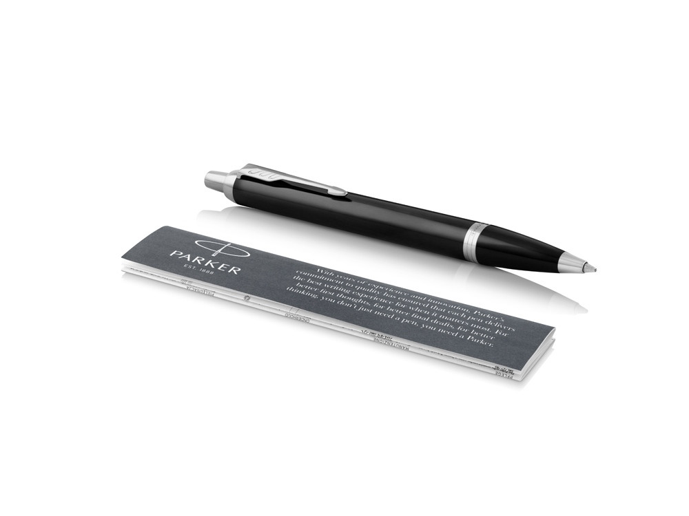 Ручка шариковая Parker IM Core Black CT, черный/серебристый - фото 2 - id-p226516491