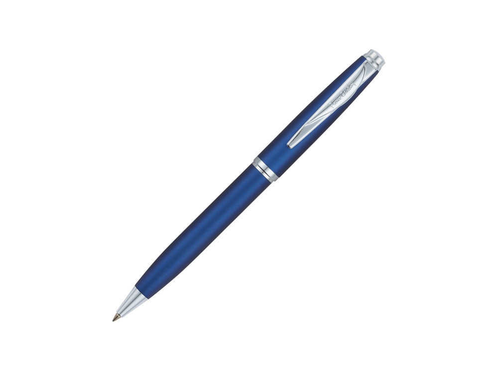Ручка шариковая Pierre Cardin GAMME Classic с поворотным механизмом, синий матовый/серебро - фото 1 - id-p226516506