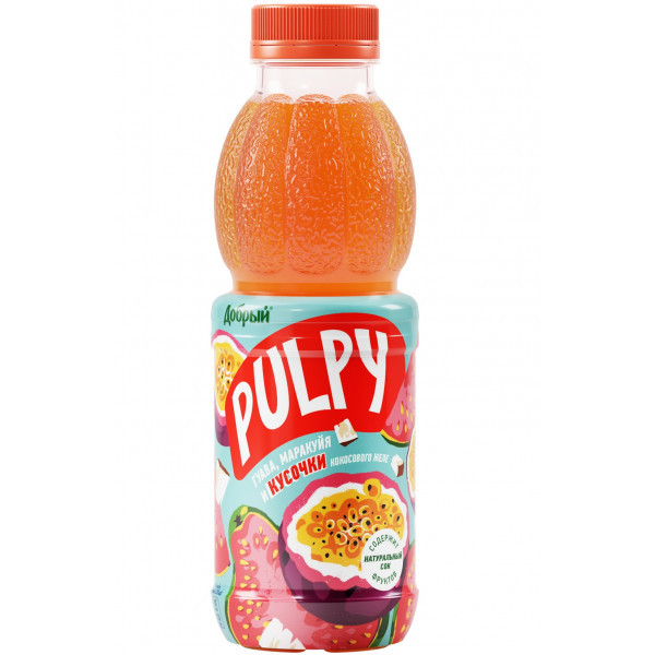 Напиток Pulpy гуава, маракуйя с кокосом с мякотью 0,45л - фото 1 - id-p220799175