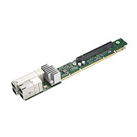 Сетевой адаптер SuperMicro AOC-URG4N4-I4XTS-O - 1U Ultra Riser with 2-port 10GBase-T RJ45 & 2-port 10G SFP+