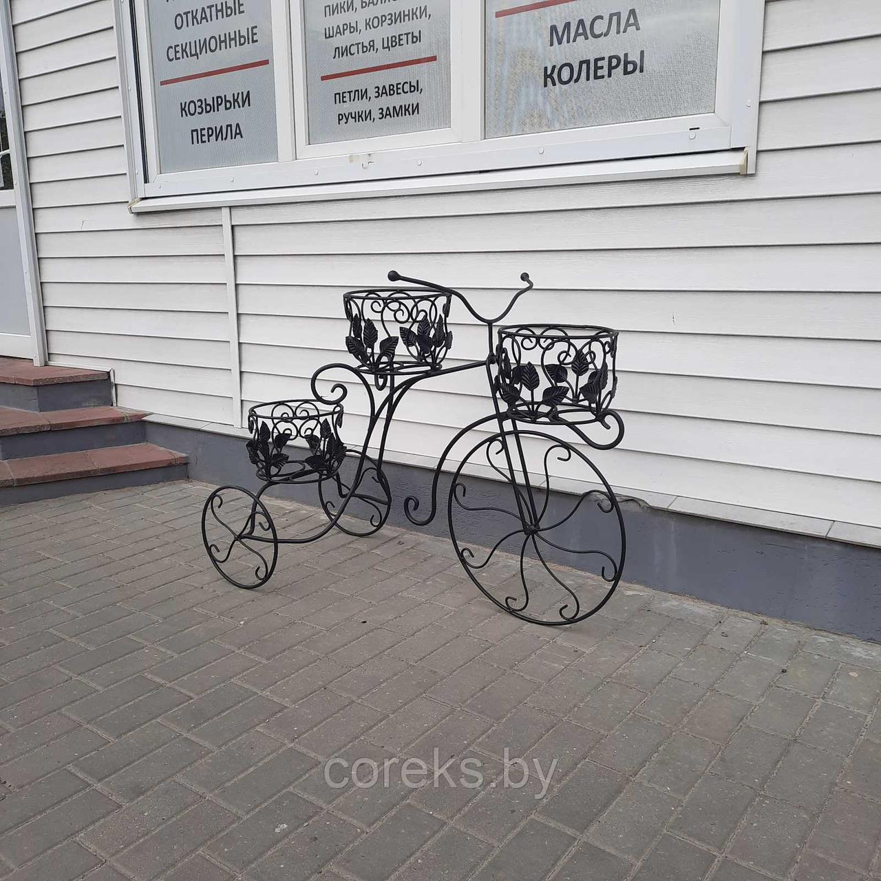 Кованая цветочница "Велосипед" КЦ-41 - фото 2 - id-p226529431