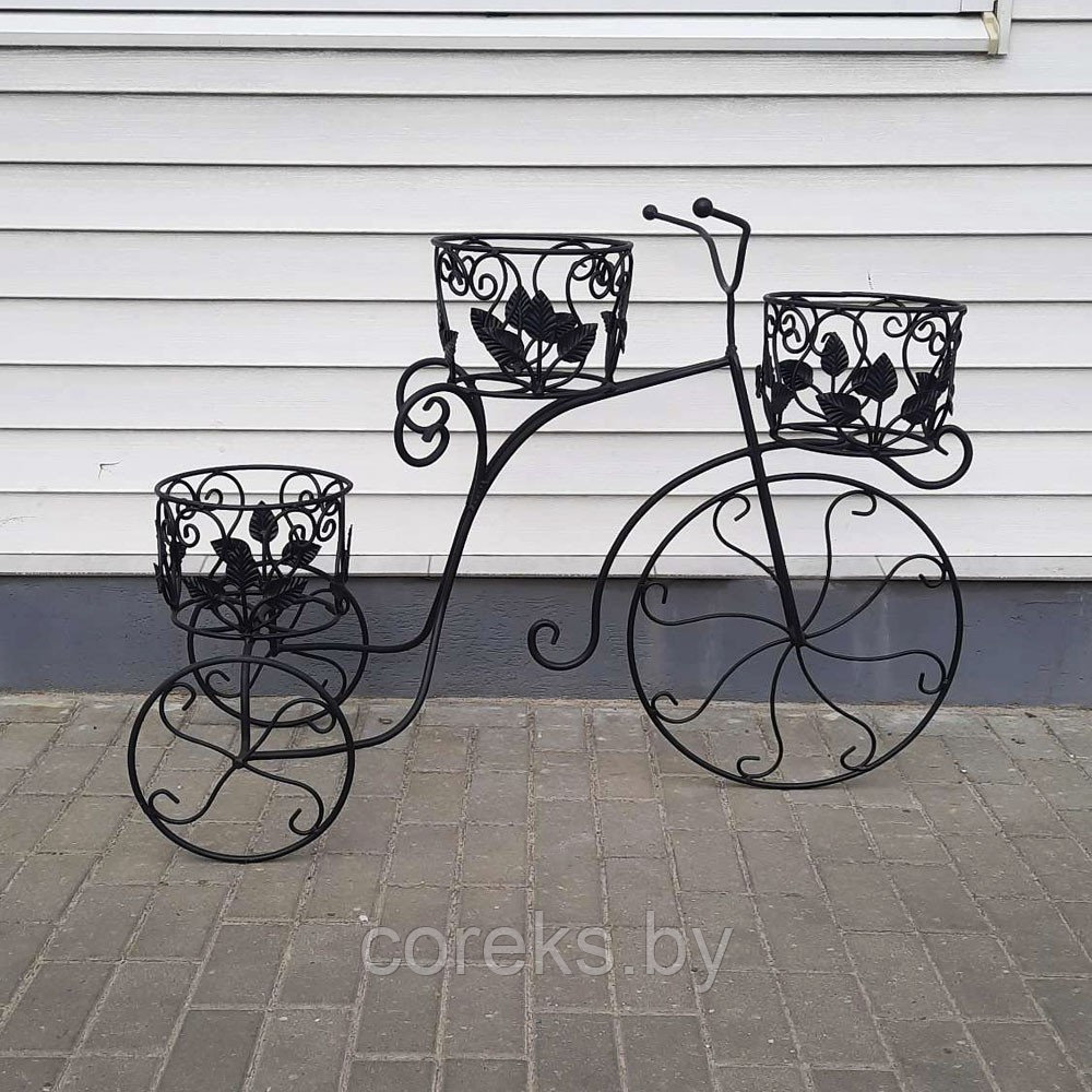 Кованая цветочница "Велосипед" КЦ-41 - фото 3 - id-p226529431