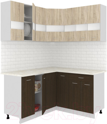 Готовая кухня Кортекс-мебель Корнелия Экстра 1.5x1.5м - фото 1 - id-p226522413