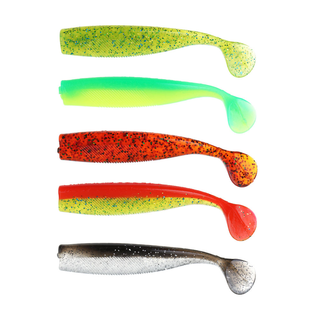 Приманка мягкая AZOR FISHING Виброхвост 4.5, силикон Премиум, 110 мм, 3 шт., микс цветов