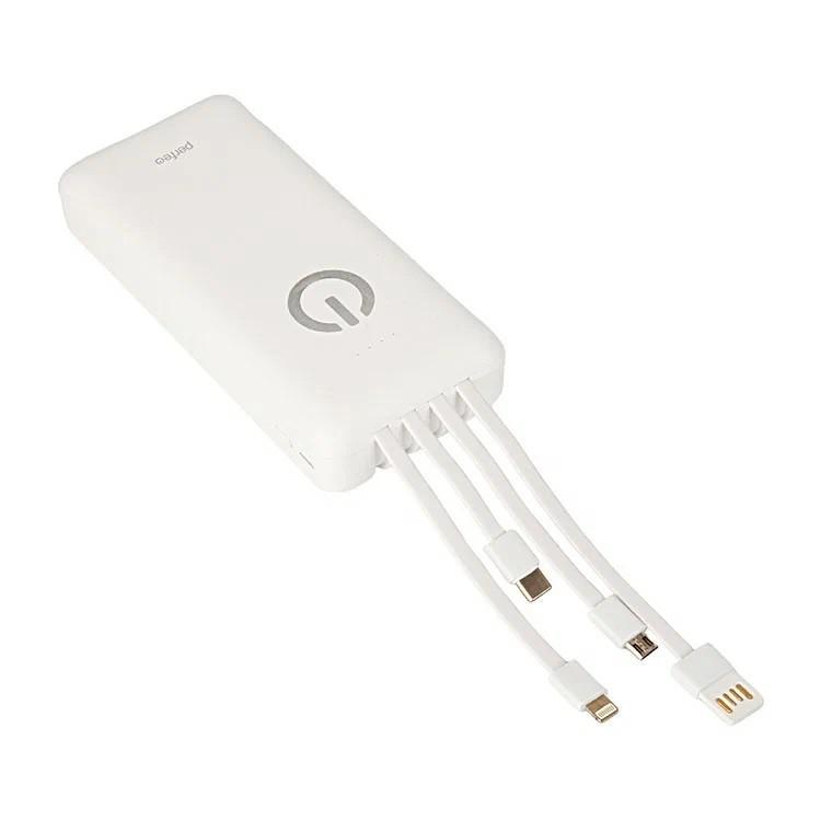 Perfeo Powerbank ABSOLUTE 20000mah In Micro usb,USB /Out USB,Micro usb,Type-C,Lightning, 2.1А/ White - фото 1 - id-p226538057