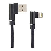 PERFEO Кабель для iPhone, USB - 8 PIN (Lightning), угловой, черный, длина 1 м., бокс (I4315)