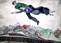 Картина на стекле Stamprint Над городом М. Шагал PT011