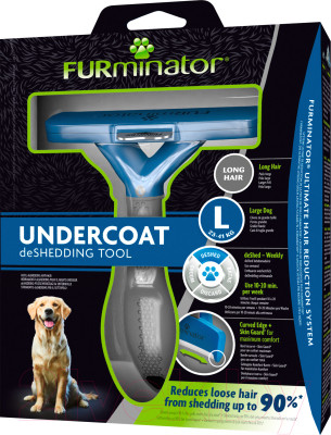 Фурминатор для животных FURminator Dog Undercoat L Long Hair 12 YA - фото 5 - id-p226542326