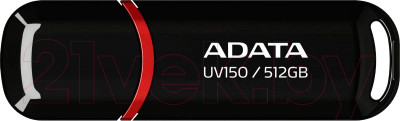 Usb flash накопитель A-data DashDrive UV150 512GB (AUV150-512G-RBK) - фото 1 - id-p226535976