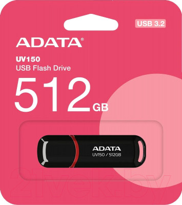 Usb flash накопитель A-data DashDrive UV150 512GB (AUV150-512G-RBK) - фото 2 - id-p226535976