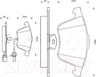 Тормозные колодки Bosch 0986494104