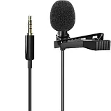 Микрофон петличный mini Jack 3.5 AUX JH-043 1.5 м, фото 3