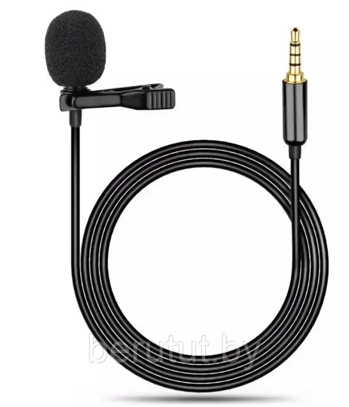 Микрофон петличный mini Jack 3.5 AUX JH-043 1.5 м - фото 6 - id-p226546791