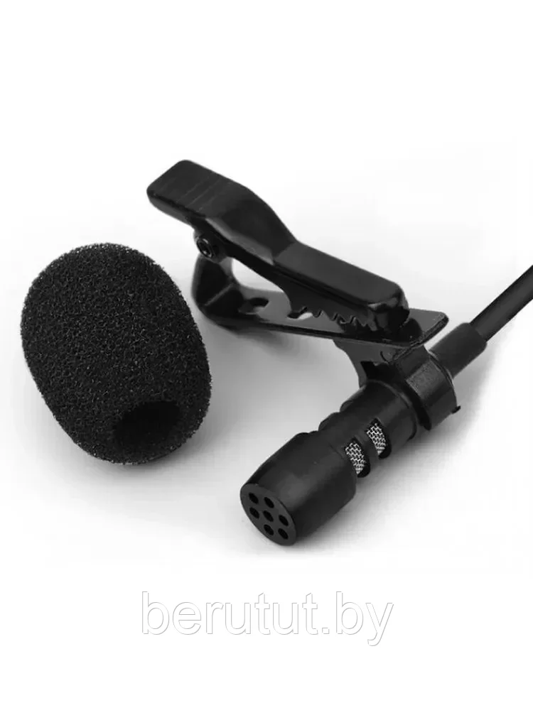 Микрофон петличный mini Jack 3.5 AUX JH-043 1.5 м - фото 4 - id-p226546791