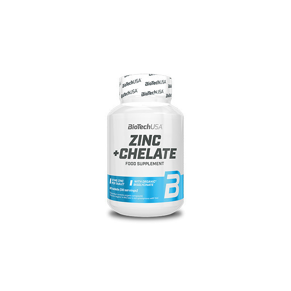 Витамины, минералы и жирные кислоты BioTechUSA Zinc+Chelate 60 таб - фото 1 - id-p226549828