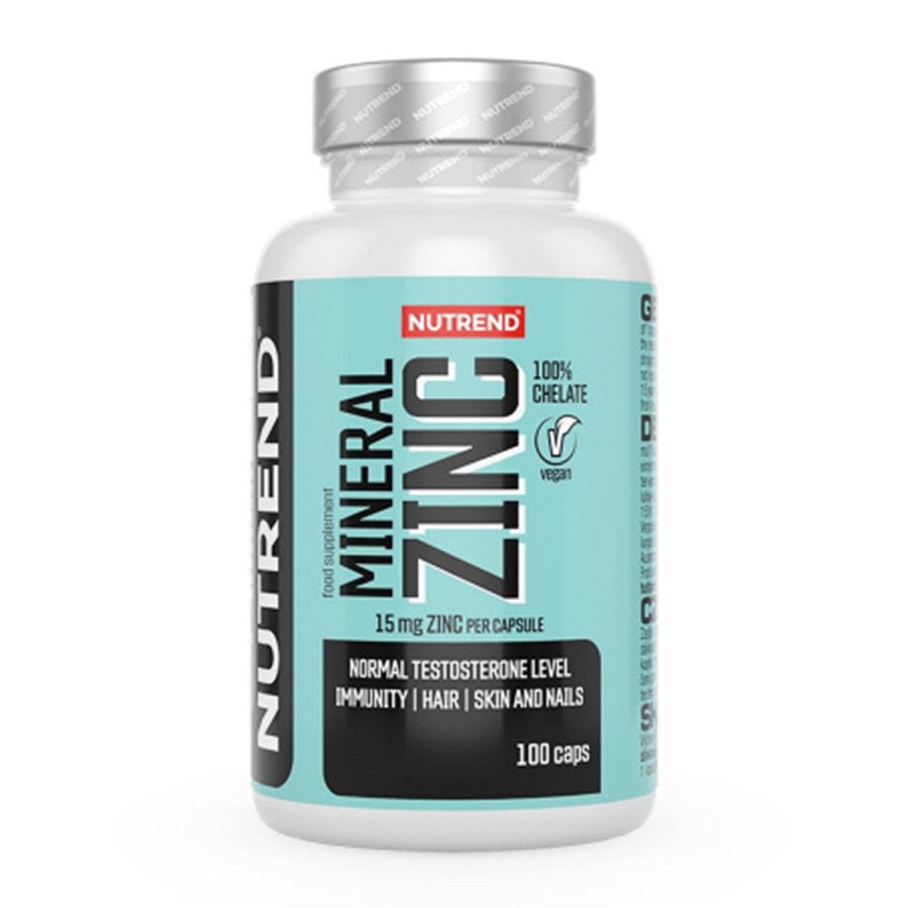 Витамины, минералы и жирные кислоты NUTREND Zinc Chelate 100 капс - фото 1 - id-p226549829
