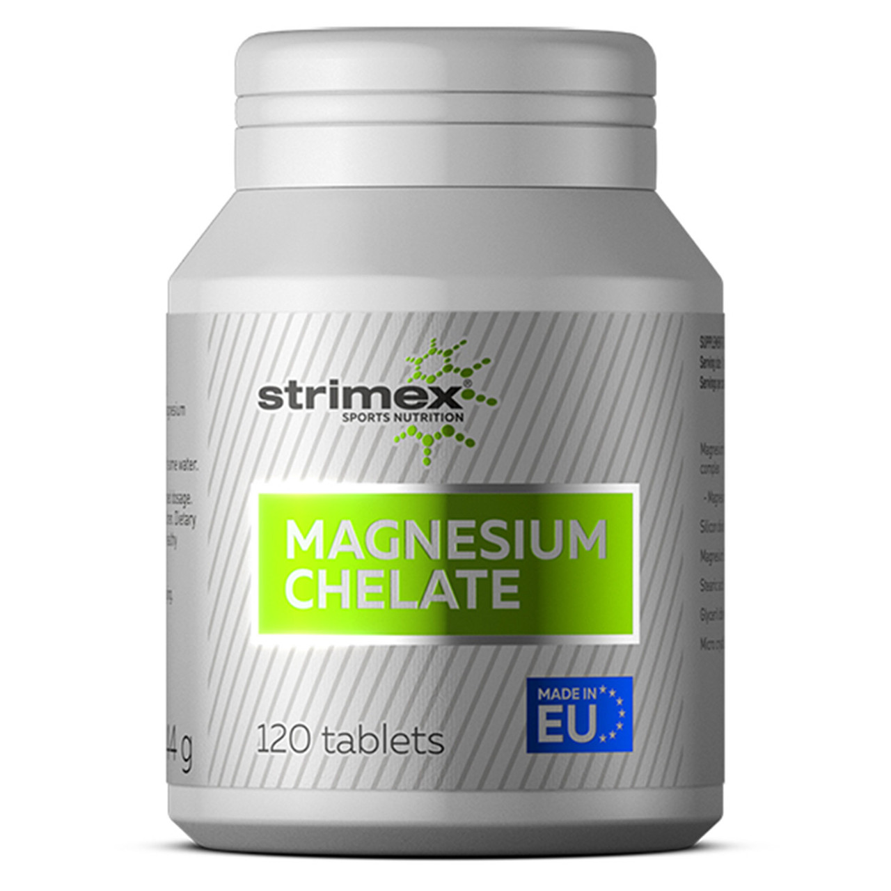 Витамины, минералы и жирные кислоты Strimex Sport Nutrition Magnesium Chelate 200mg 120 таб - фото 1 - id-p226549833