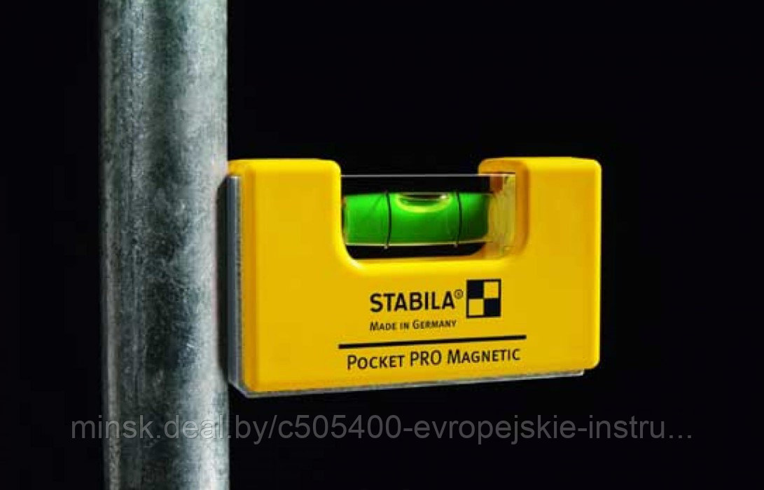 Пластиковый уровень STABILA Pocket PRO Magnetic с чехлом для ремня - фото 4 - id-p226549874